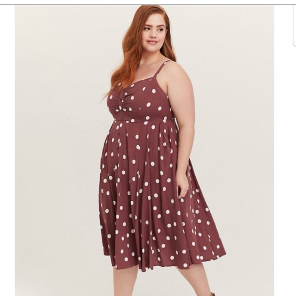 Beautiful Torrid polka dot summer dress
